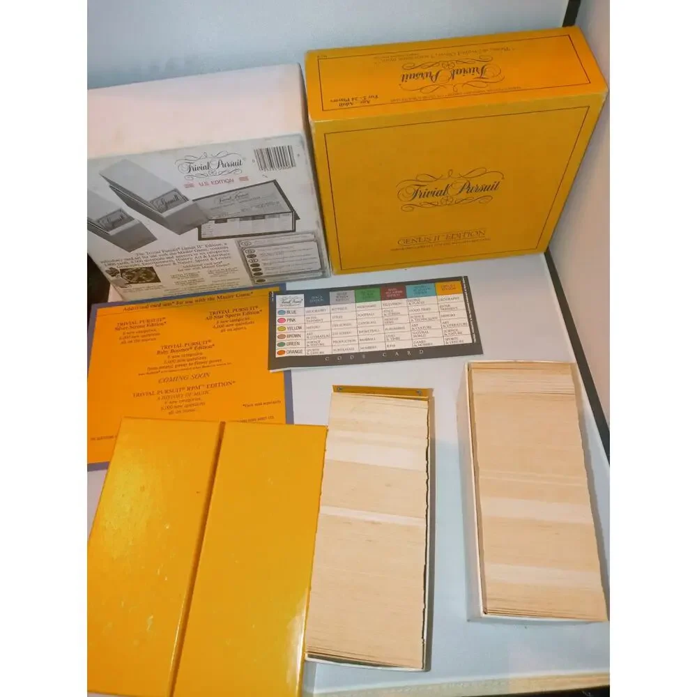 TRIVIAL PURSUIT Genus II Edition Subsidiary Card set For use w/Master Game - Picture 8 of 8